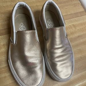 Metallic pink vans